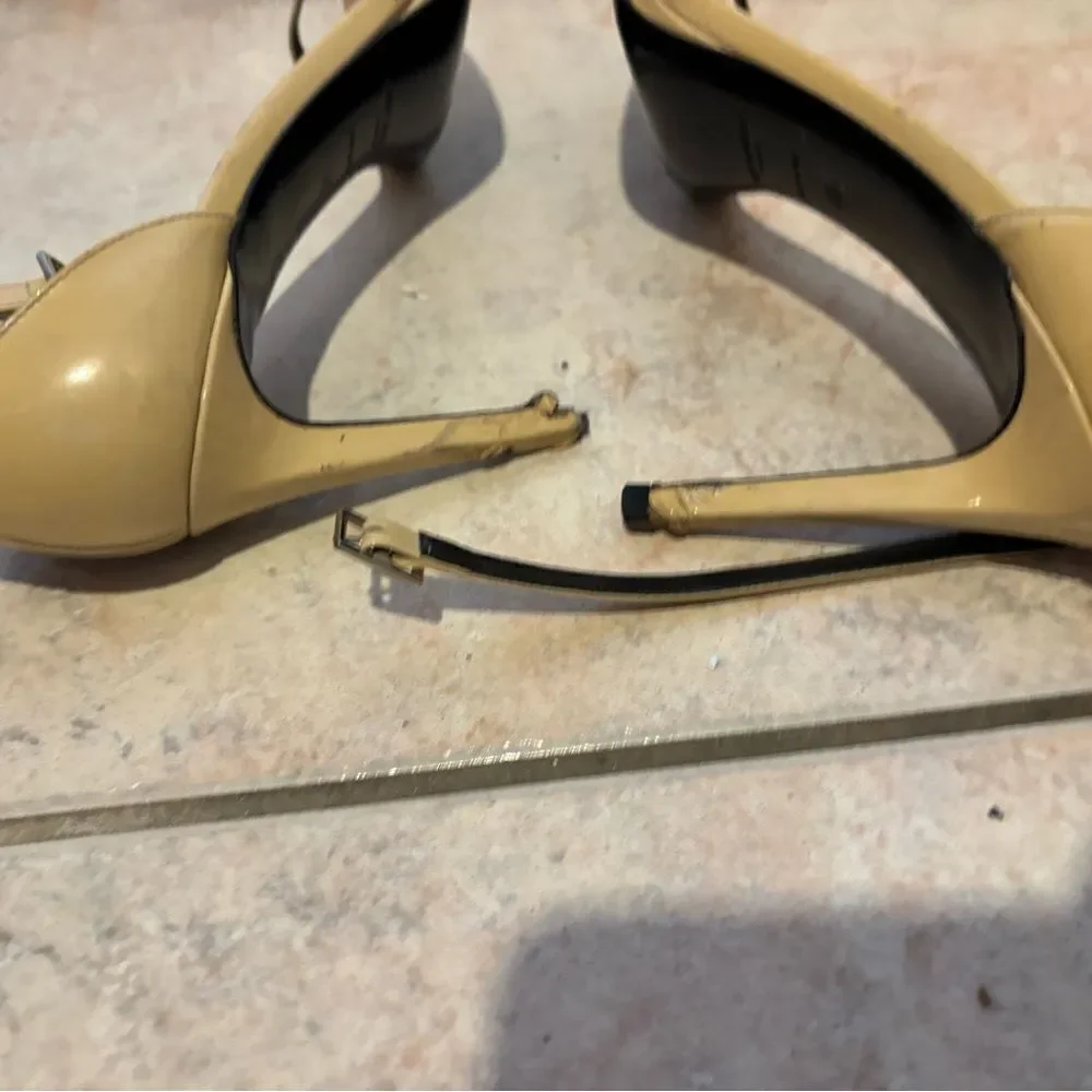 St laurent ajane 110 ankle strap heels ysl Jeffrey Atlanta shoes open toe sandal